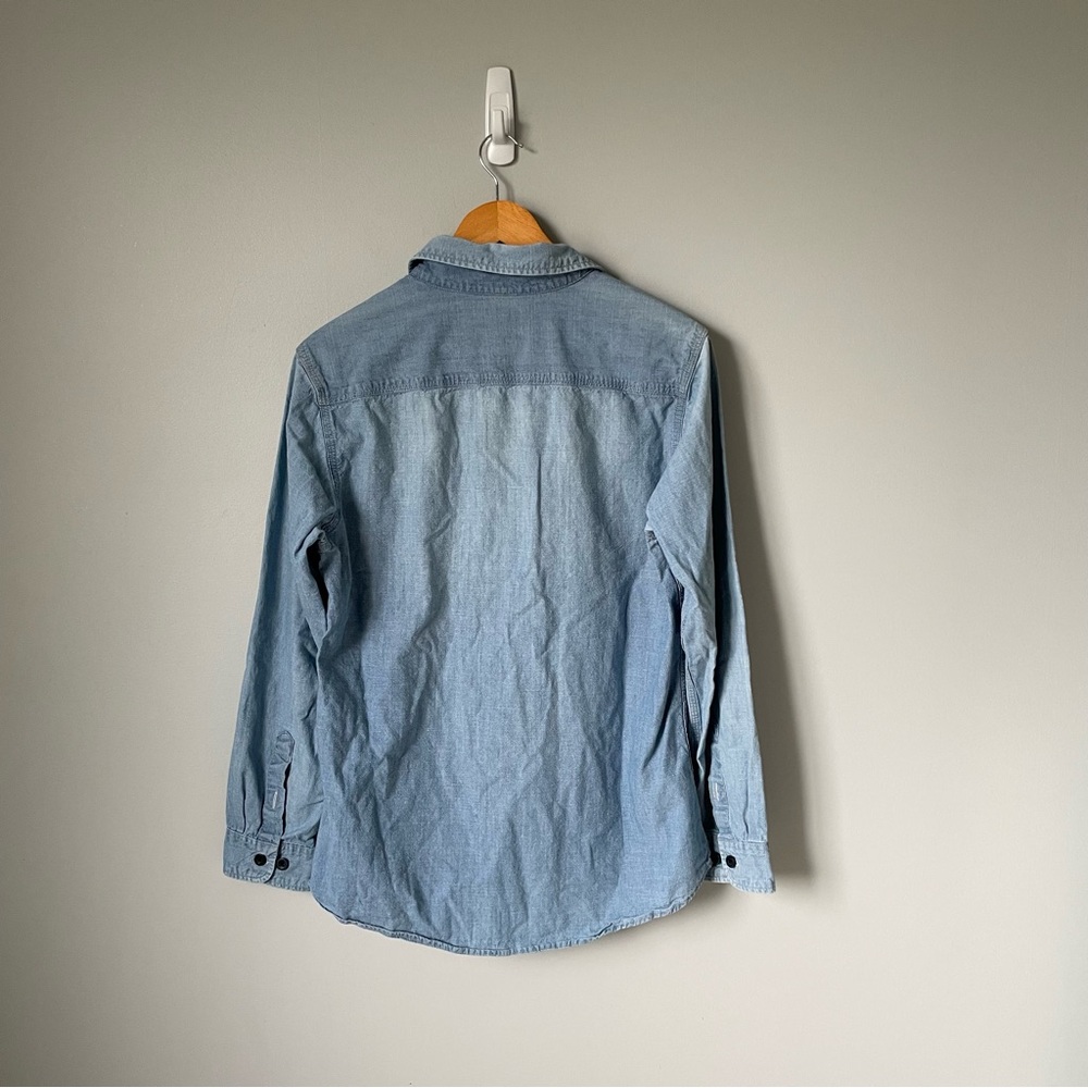 Carhartt Men's Light Blue Denim Button-Up Shirt Size Medium - Picture 2 of 11